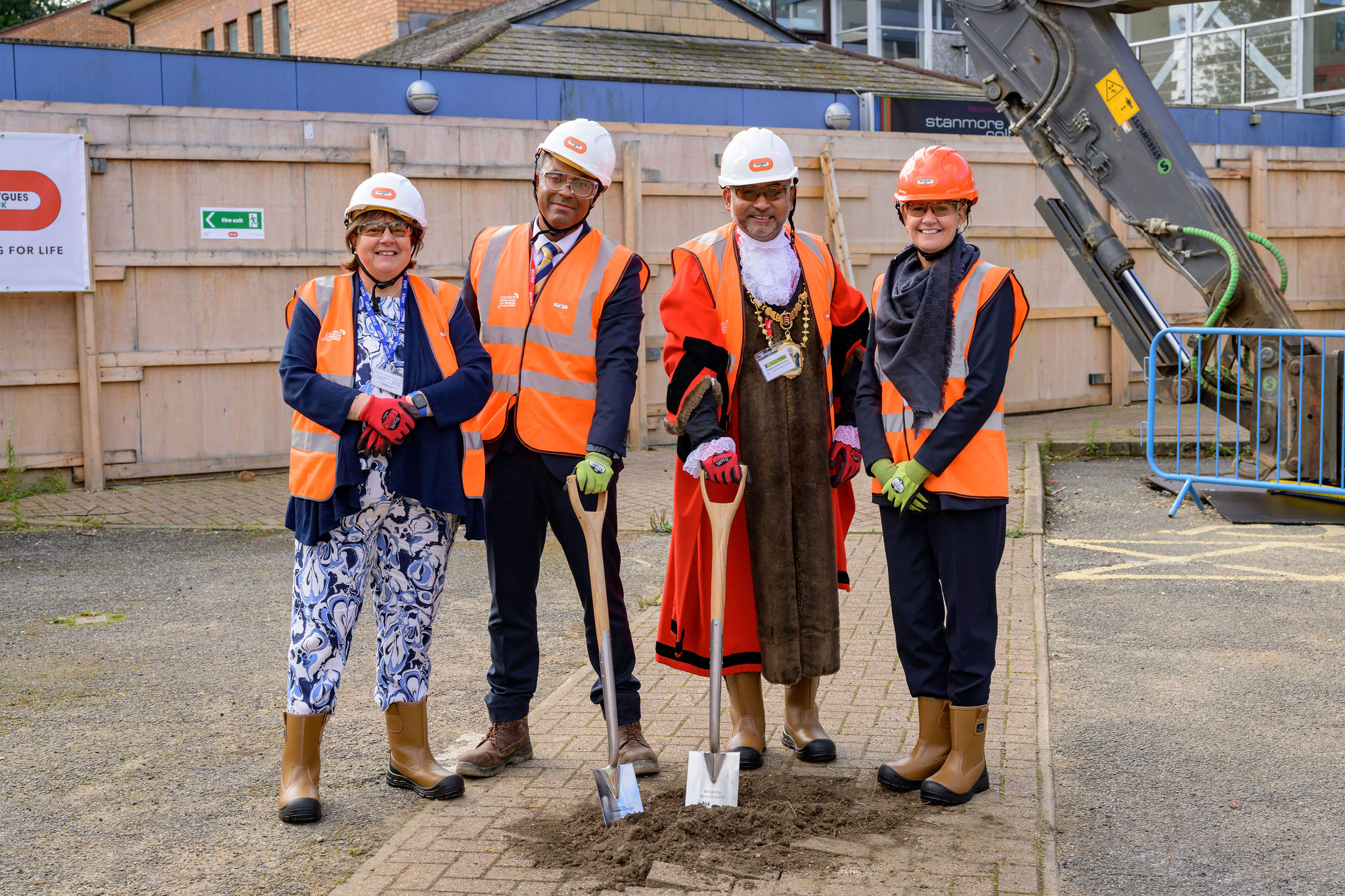 Stanmore College with Mayor of harrow, DFE, Bouyges