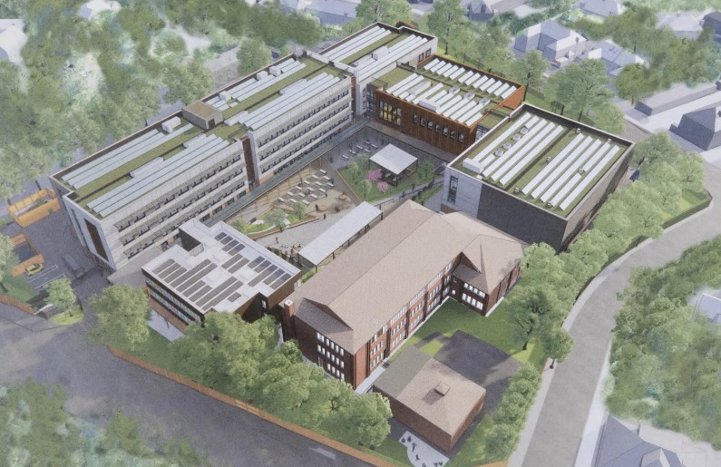 College new build render 2