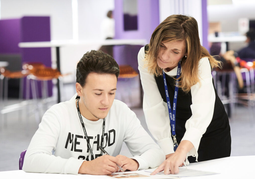 teacher-helping-student teacher helping student