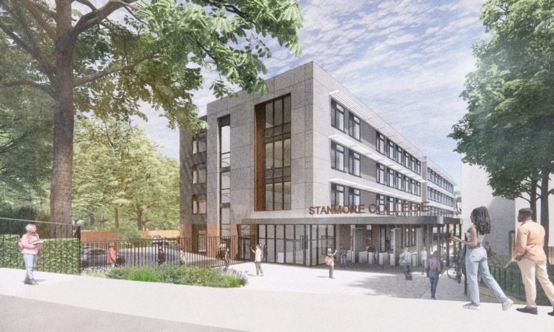Stanmore College new build render image