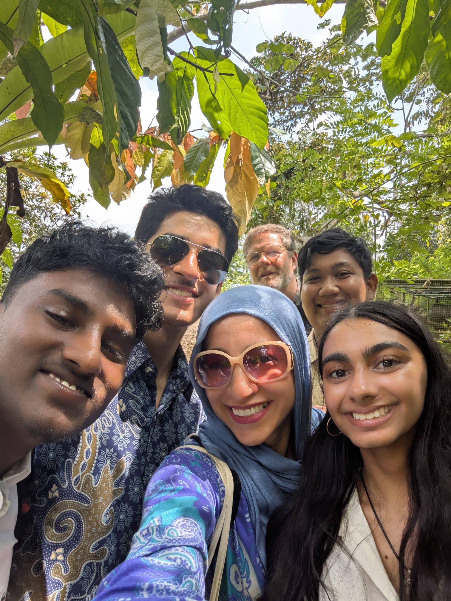 Stanmore College students and staff smiling in Bali