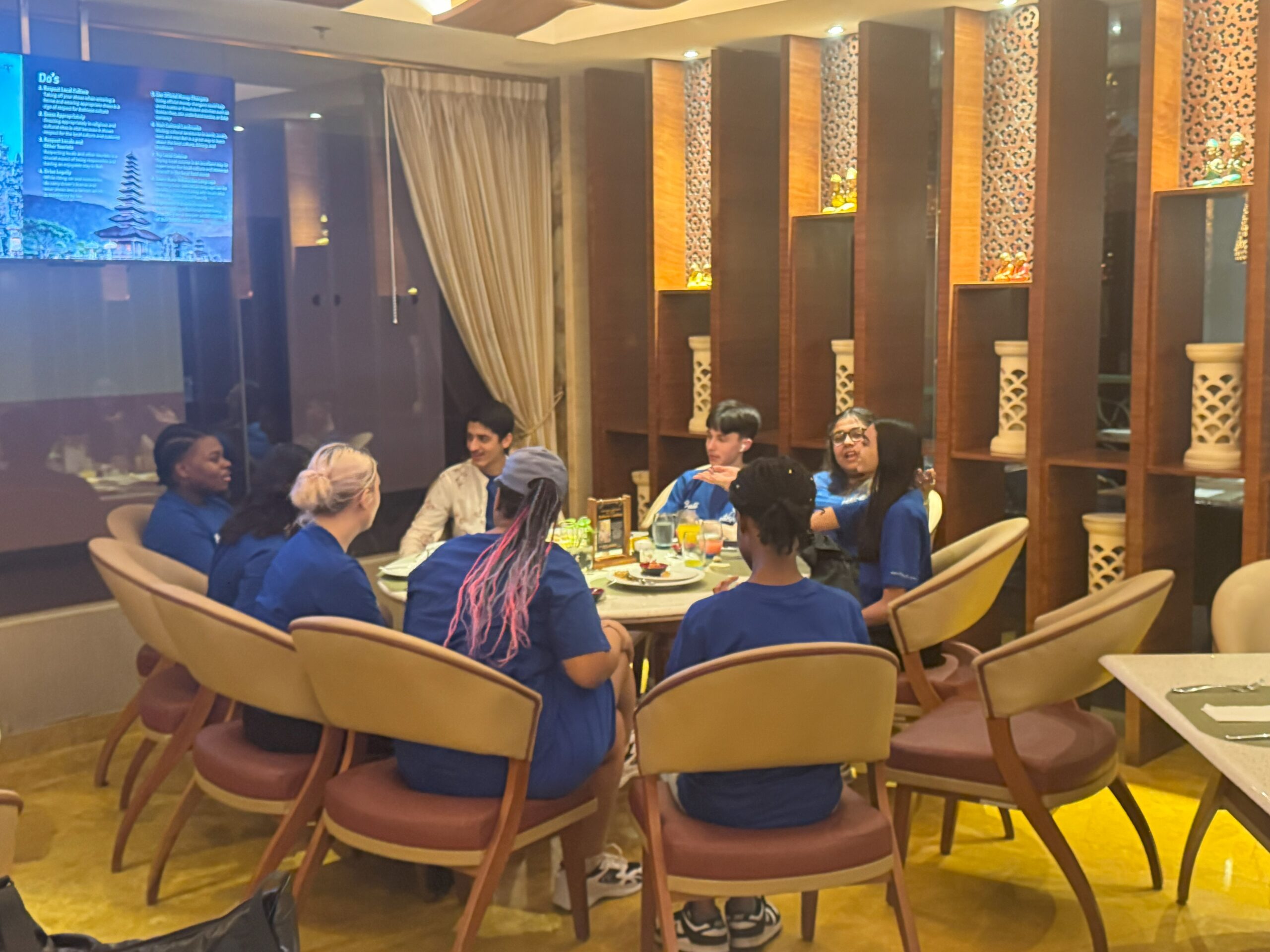 Stanmore College Visit to Students having breakfast