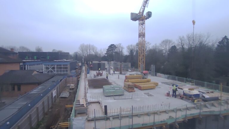 construction of block B 1st floor of the new build
