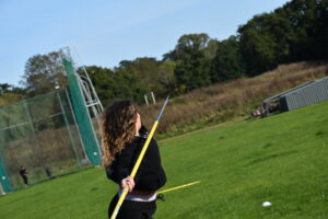 girl throwing javelin