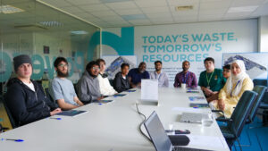Stanmore College staff and students on visit to Powerday talk