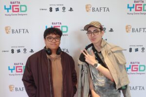 Media students at Bafta Game Design event.