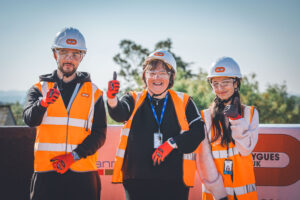 Stanmore College, Bouygues construction, new build event staff and guests.