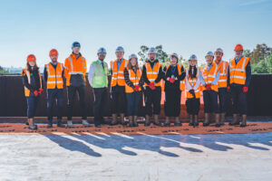 Stanmore College, Bouygues construction, new build event staff and guests.