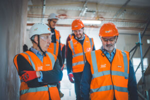Stanmore College, Bouygues construction, new build event staff and guests.