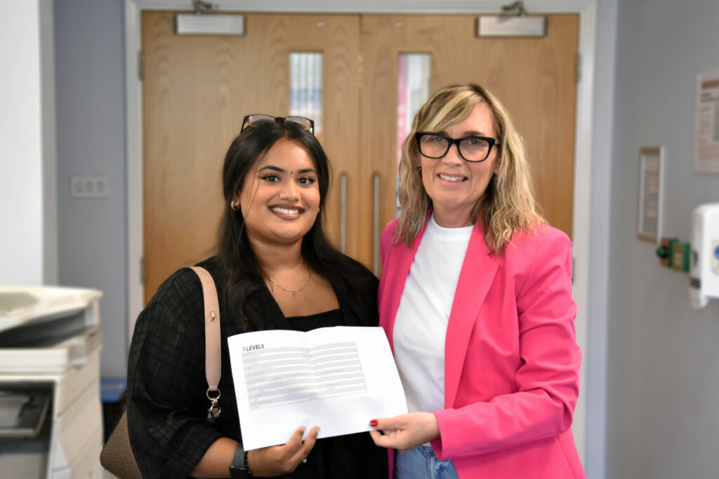 Sharanja, T Level student Stanmore College