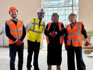 Stanmore College, Bouygues construction, new build event staff and guests.