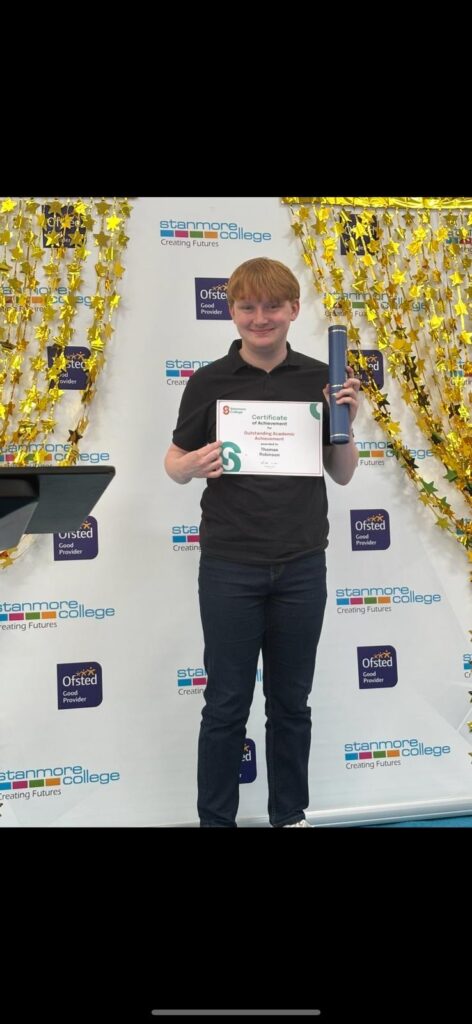 Thomas, Stanmore College student