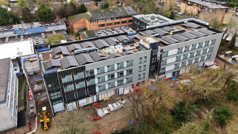 New build drone footage North Elevation- block A and B