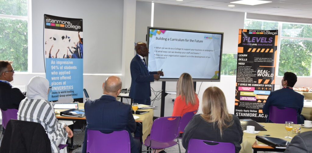 Group of people at Stanmore College Networking Event.