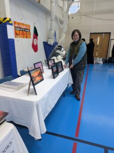 Staff at College Charity fundraiser event.