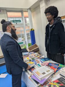 Ketan Dhattani at Stanmore College charity event.