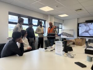 Stanmore students giving presentation at Powerday