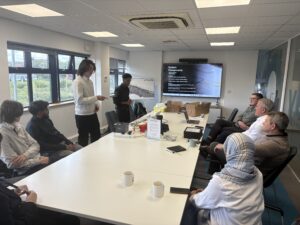 Stanmore students giving presentation at Powerday