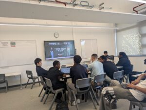 Stanmore College students working at table